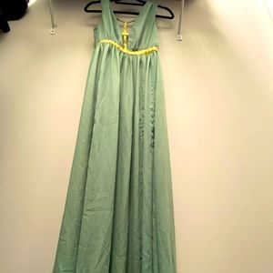 Prom dress night dress long green gold fancy dress medium (6)